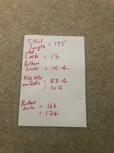 Photo of Front door locking mechanism (Silverhill TN34) #2