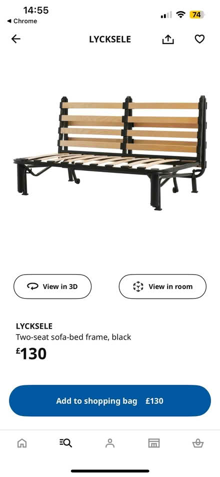 Photo of free Ikea sofa bed frame (SE20 8EF) #3