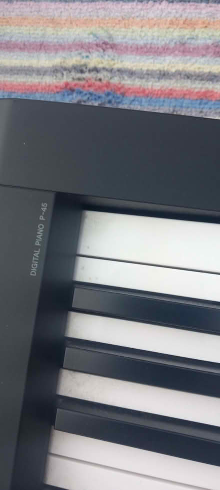 Photo of free Yamaha P-45 piano, broken only good for spare parts. No plug (Larkhall) #1