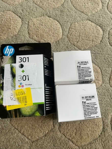 Photo of free hp printer 301 cartridges & compatible 301 printer cartridge (Henfield BN5) #1