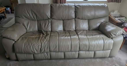 Photo of free 3 piece faux leather furniture (LD1 5SA) #3