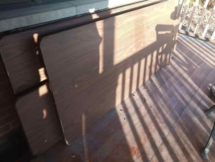 Photo of free 4 Old banquet tables (55th & Main) #1