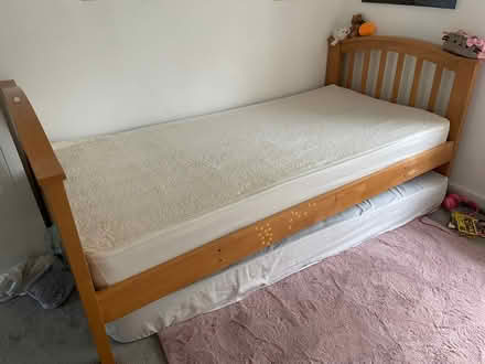 Photo of free Wooden Bunk bed, splits into 2 singles (Heysham Village LA3) #3