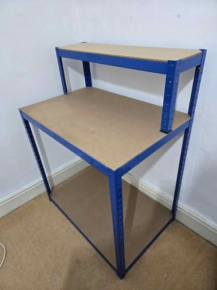 Photo of free Newpo industrial workbench with shelf (Freehold LA1) #2