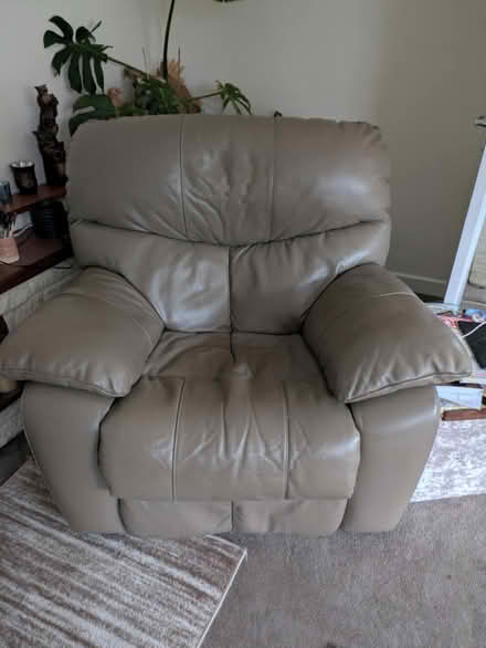 Photo of free 3 piece faux leather furniture (LD1 5SA) #2