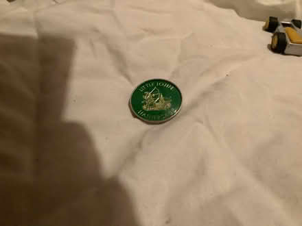 Photo of free Metal “little John, Hathersage” badge (Brampton S40) #1