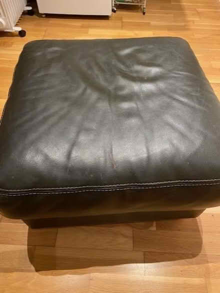 Photo of free Leather footstool (Merton SW19) #2