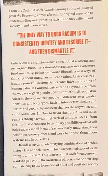 Photo of free Antiracism book (Nr Fresh Pond & Mt Auburn Cem.) #2