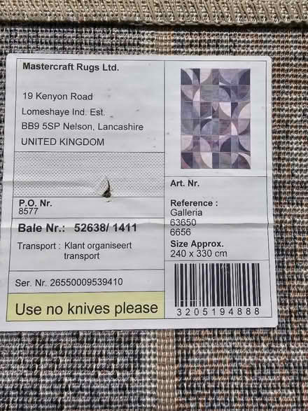 Photo of free Large rug 240 x 330 cm (Preston PR1) #1