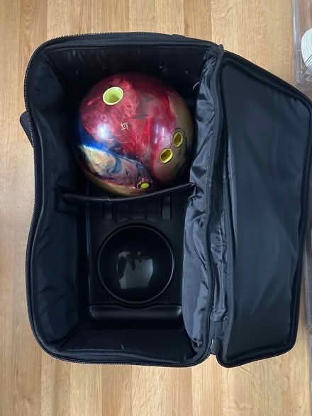 Photo of free Bowling ball and rolling bag (Elmhurst) #1