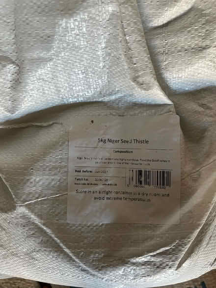 Photo of free 4 x 5kg bags of Niger bird seed (Stanstead Abbotts SG12) #1