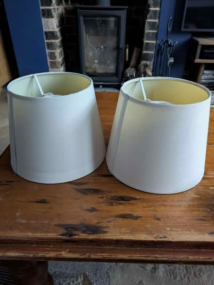 Photo of free X2 cream lampshades (West Worthing BN14) #2