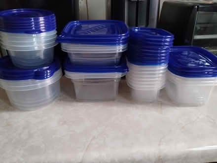 Photo of free Plastic storage containers & lids (Newark) #2