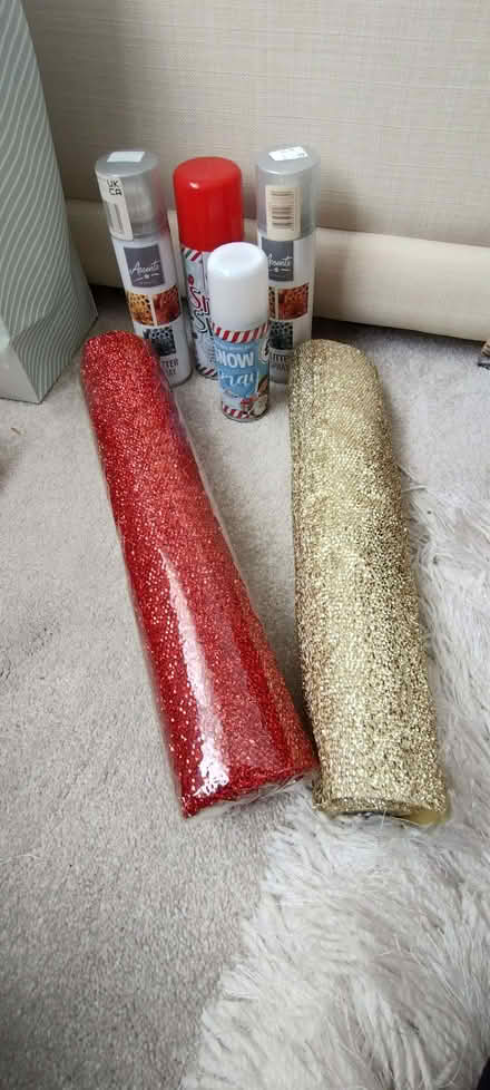 Photo of free Christmas Wrap And Spray Snow. (Berrow TA8) #1