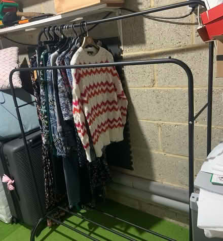 Photo of free Black metal clothes rail (Christchurch) #1