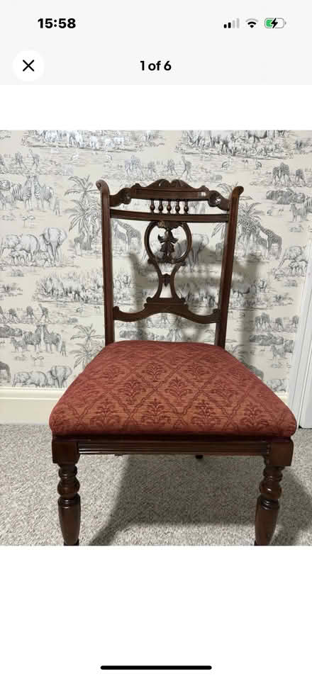 Photo of free Edwardian Mahogany beautifully Upholstered inDeep Pink Intri (Southport PR9) #1