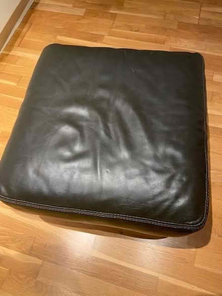Photo of free Leather footstool (Merton SW19) #1
