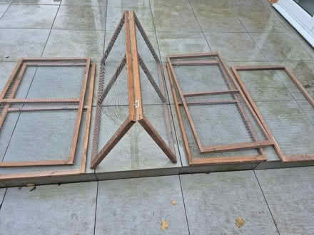 Photo of free Wooden panels with metal mesh (Macclesfield) #1