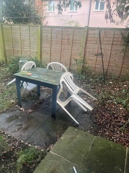 Photo of free Three plastic garden chairs (CT2) #1