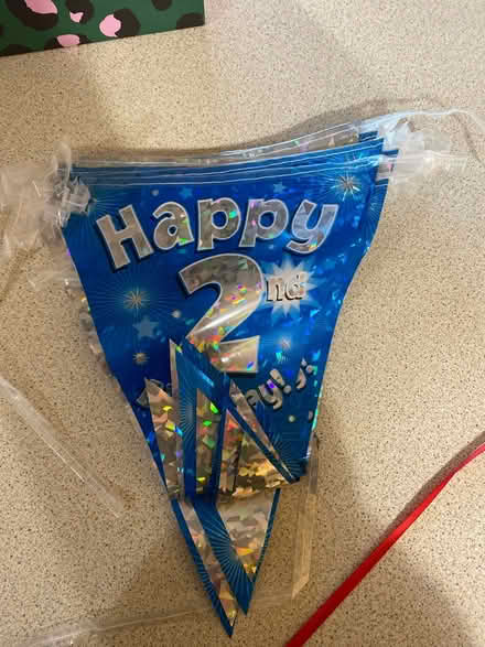 Photo of free 2nd birthday bunting (Sale M33) #1