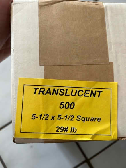 Photo of free Translucent envelopes (Wilmette) #2