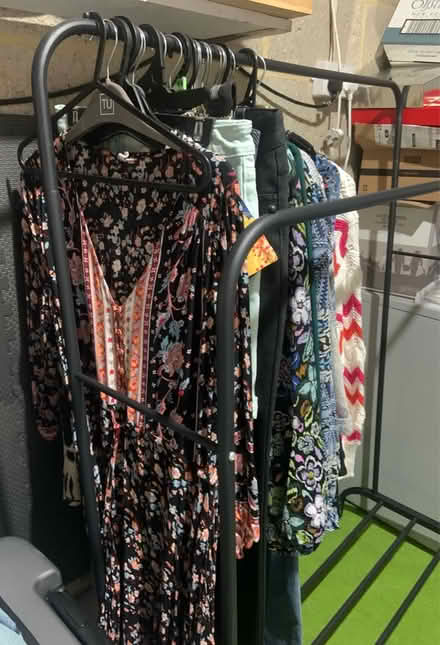 Photo of free Black metal clothes rail (Christchurch) #3