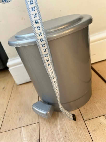 Photo of free Small silver pedal bin (St Margarets TW1) #2