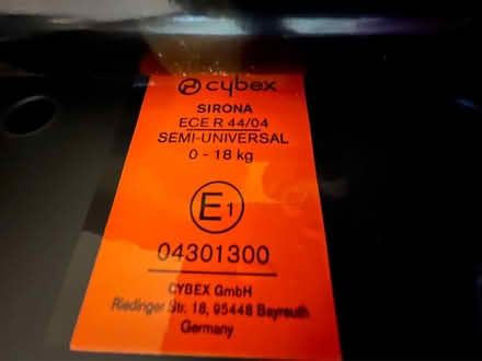 Photo of free Cybex Sirona (BN7) #4