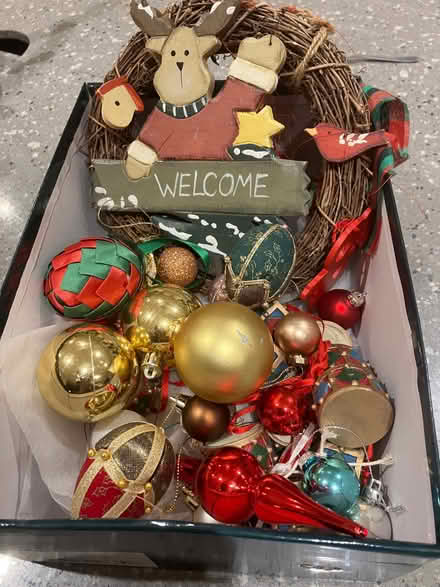 Photo of free Box of Christmas decorations (Lazonby CA10) #1