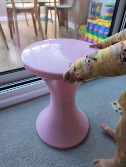 Photo of free Habitat pink plastic stool (BR6) #1
