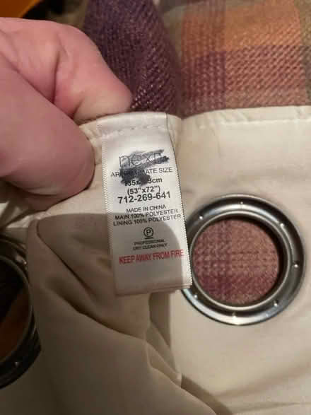Photo of free Next “Sherlock” curtains- 2 pairs (Waterside) #3