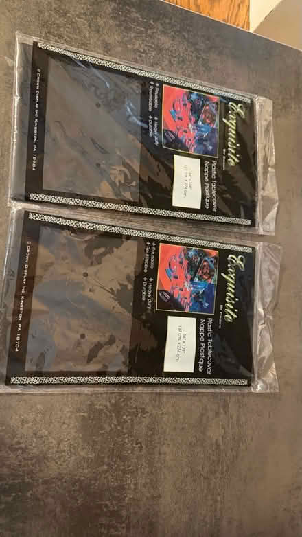 Photo of free Black Plastic Tablecloths (NE Glenview (Lake & Harms)) #1