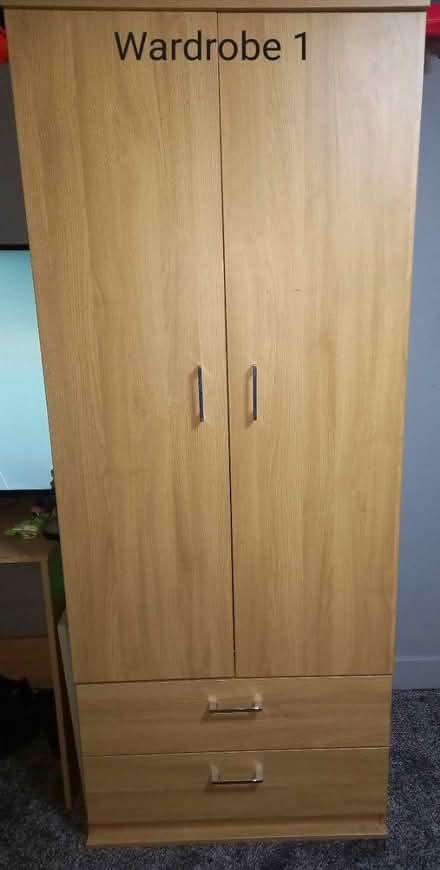 Photo of free 2 double wardrobes/ 2 desks (CH42 Rockferry) #1