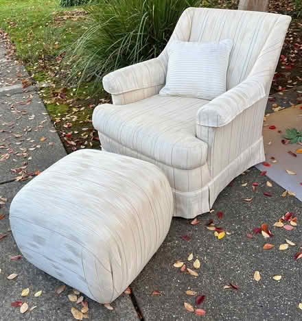 Photo of free chair and footstool (Folsom, CA) #1