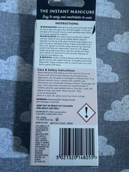 Photo of free Instant glue on nails (St Margarets TW1) #2