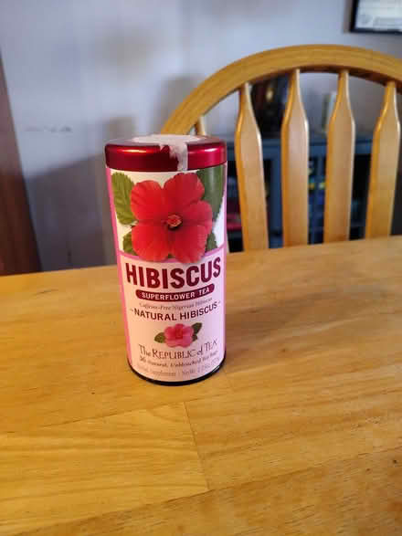 Photo of free opened tin of hibiscus tea (downtown novato) #1