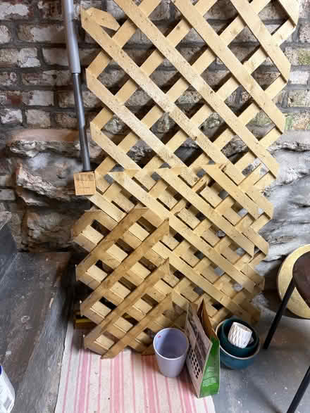 Photo of free Trellises, pots and crocuses (Roxbury) #1