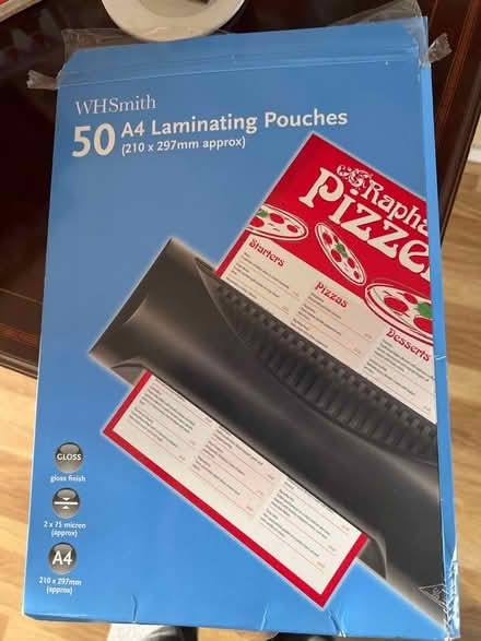 Photo of free Laminating pouches (Panshanger AL7) #1