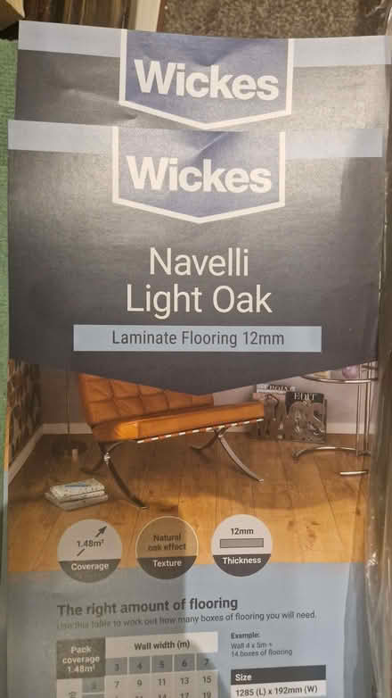 Photo of free Oak effect Wickes Navelli offcuts. (Stone Cross BN23) #1