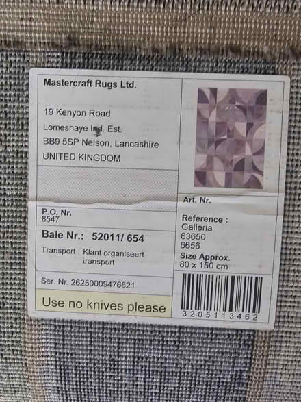 Photo of free Small rug 80 x 150cm (Preston PR1) #2