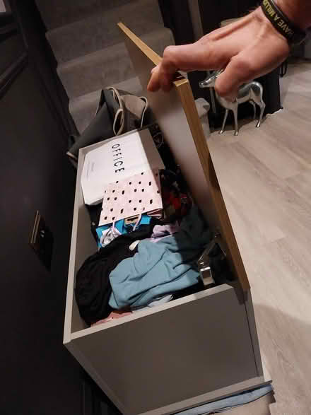 Photo of free Grey wooden storage unit/trunk/box (Warley, Brentwood, CM13) #2