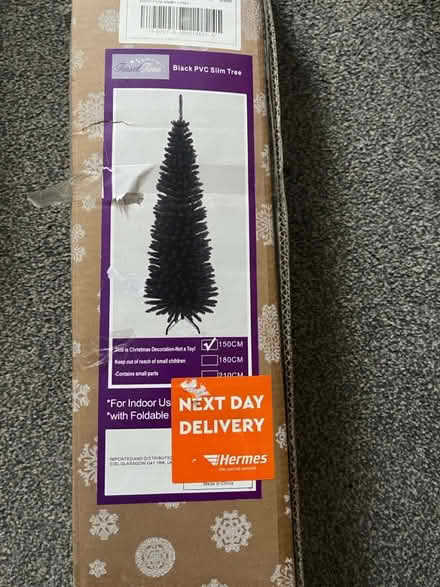 Photo of free Black Slim Christmas Tree (Heysham, Morecambe, LA3) #1