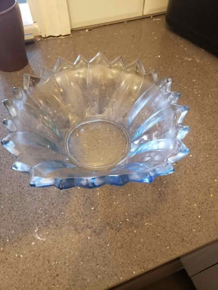 Photo of free Blue glass bowl (Eastbourne BN21) #3