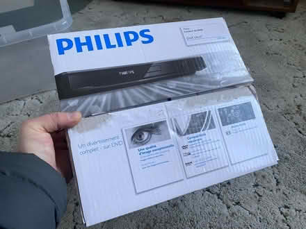 Photo of free Philips DVD player with remote and cables (Eastbourne BN21) #1