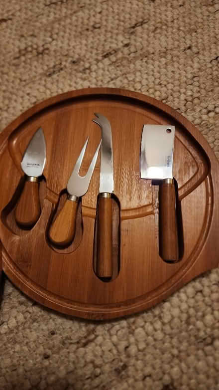 Photo of free Bamboo cheese board set (E12th ave S - 11229) #2