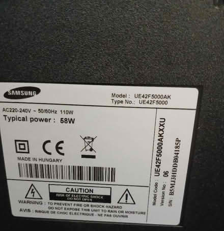 Photo of free Samsung 42" tv (Dresden ST3) #2