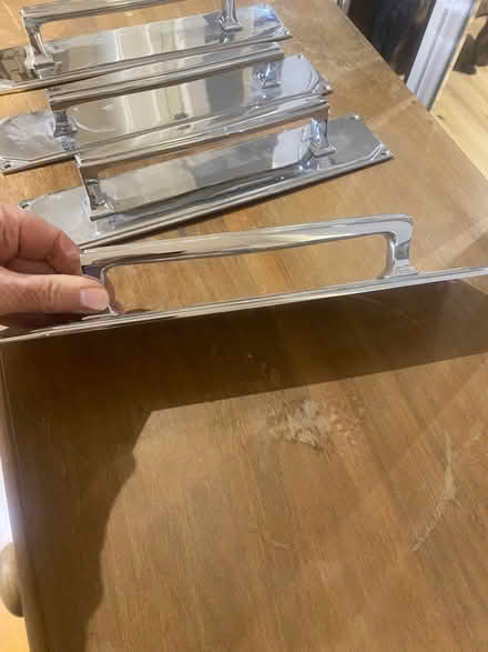 Photo of free 4 very solid metal door handles (Bradford on Avon BA15) #2