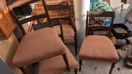 Photo of free 4 dining room chairs (Woodmancote) #1