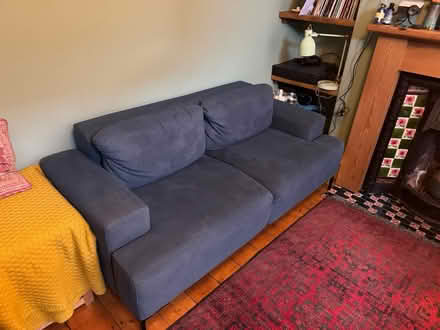 Photo of free Made blue 2 seater sofa (Sheffield S2) #2