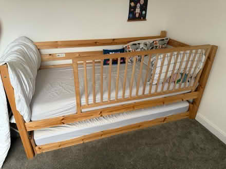 Photo of free Strictly bed- Oak wood bed (27 Wilks road Crowthrone) #1
